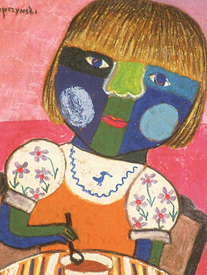 #132 ~ Kupczynski - Untitled - Young Girl with a Bowl