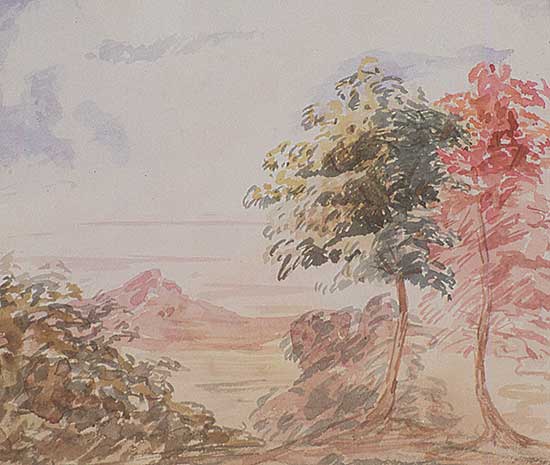 #230 ~ Ford - Untitled -  Landscape with Mountains in Distance