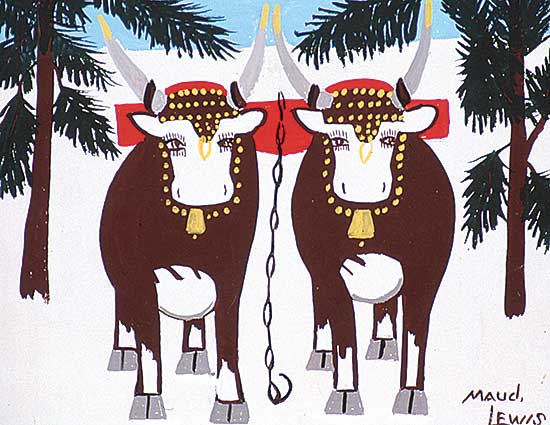 #251 ~ Lewis - Untitled - Pair of Oxen