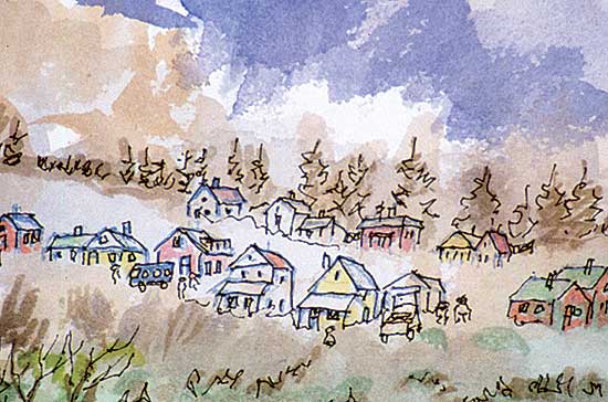 #330 ~ Mitchell - Untitled - City Scene
