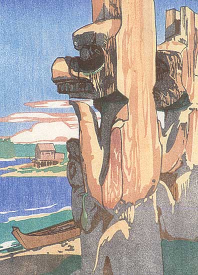 #365 ~ Phillips - Siwash House Posts, Tsatsisnukomi, British Columbia  #267