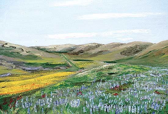 #518 ~ Rigaux - Lupins & Buttercups Near Brockett