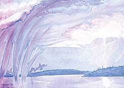#336 ~ Mortimer-Rae - Valkyries Bridge, Storm Over Yellowknife, N.W.T.