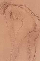 #523 ~ Rodin - Untitled - Sketch of a Nude