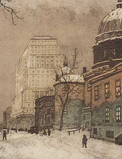 #94 ~ Hornyansky - St. James Cathedral & Sun Life Building [Montreal]