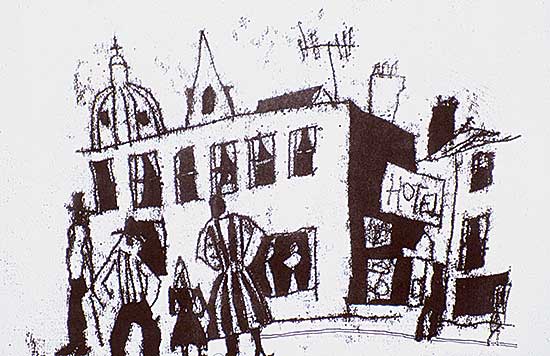 #211 ~ Bates - Street Scene  #43/50