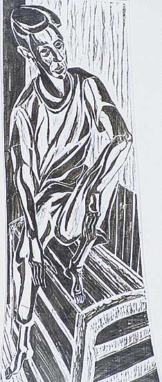 #216 ~ Becker - Seated Youth  #2Ed. 1/12