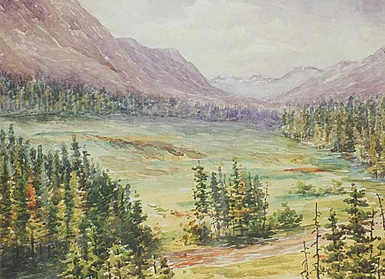 #229 ~ Chesterton - View from Hotel Window, Banff, 1903