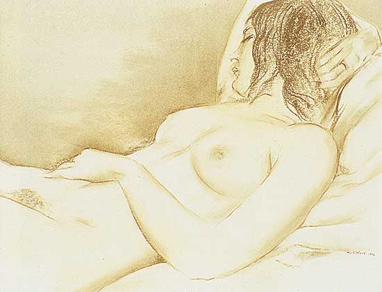 #323 ~ Muhlstock - Untitled - Study of a Figure