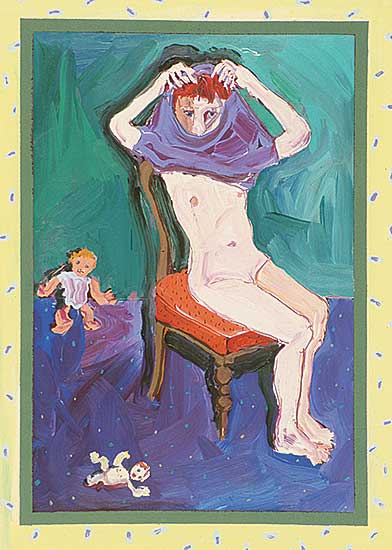 #352 ~ Poole - Untitled - Seated Figure with Dolls