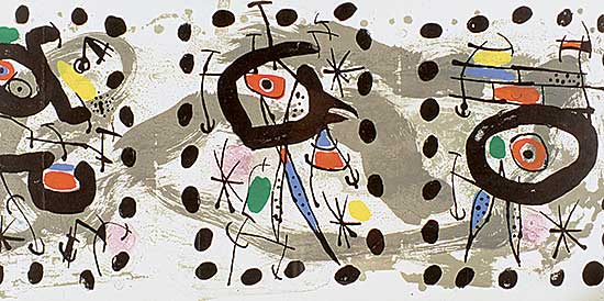 #511 ~ Miro - Oiseau Solaire, Oiseau Lunaire, Etincelles