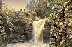 #311 ~ Matthews - Untitled - Waterfall with People in Background