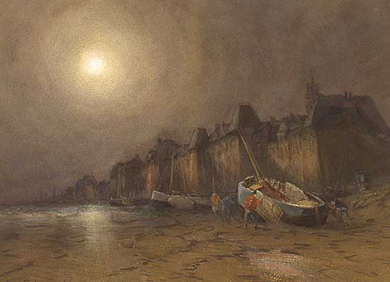 #31 ~ Chavignaud - Untitled - Harbour in the Moonlight