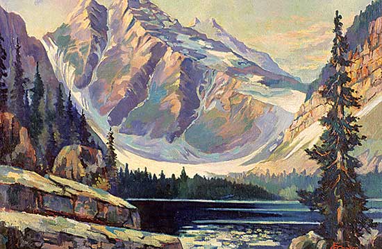 #201 ~ Barker - Untitled - Mountain Landscape