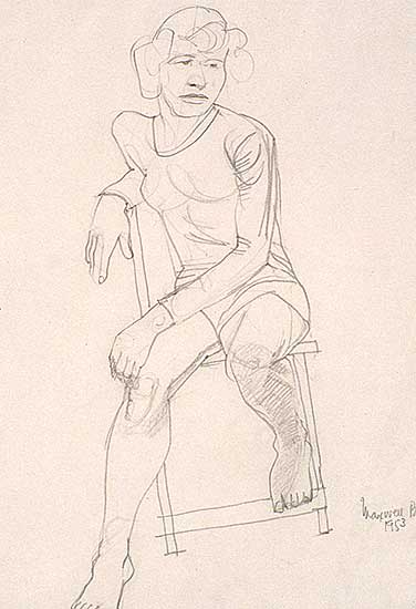 #202 ~ Bates - Untitled - Sketch of Model