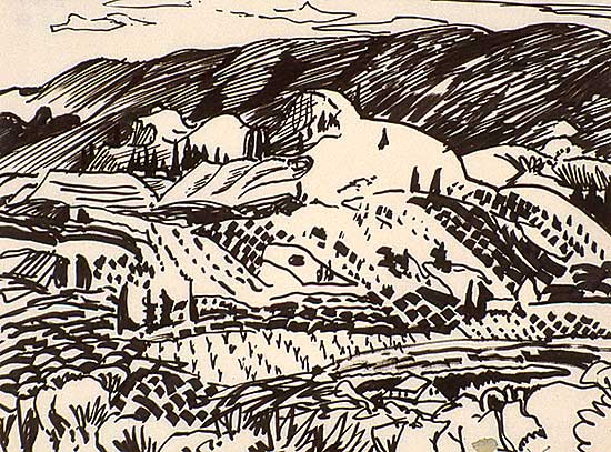 #256 ~ Kerr - Untitled - Foothill Sketch