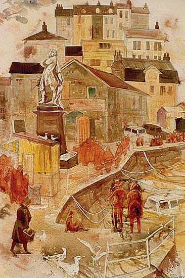 #312 ~ McCarthy - King William and the Tourists, Brixham, Devon, England