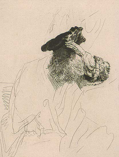 #360 ~ Rembrandt - Old Man Shading His Eyes With His Hand