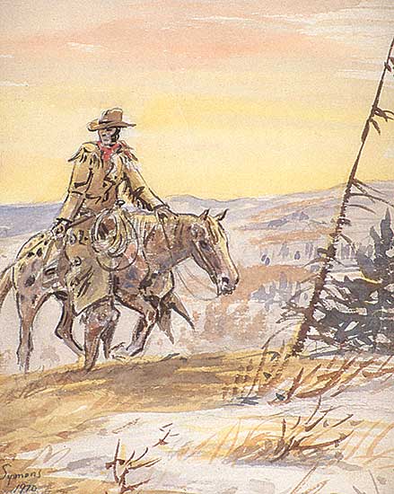 #383 ~ Symons - Untitled - Horse and Rider