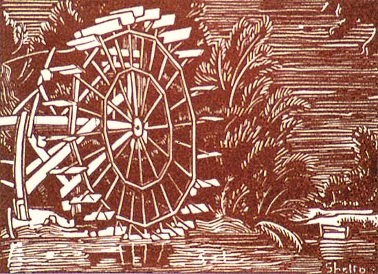 #547 ~ Shelton - Manchel's Waterwheel, Rosedale