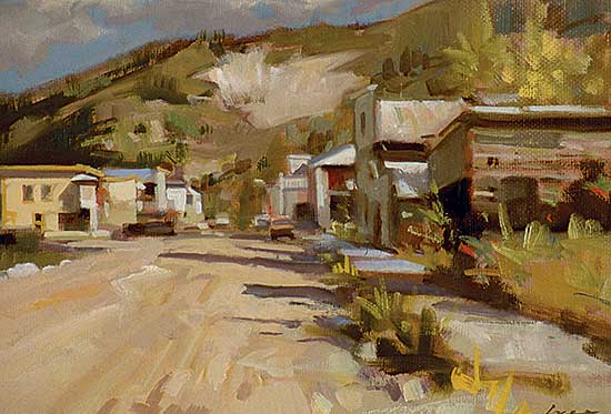 #555 ~ Vest - Dawson City Scene