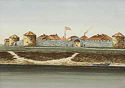 #76 ~ Hutchins - Old Fort Garry, Winnipeg, 1870 [Demolished 1882]