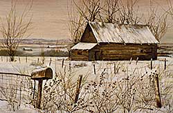 #553 ~ Chan - Untitled - Prairie Farm with Mailbox