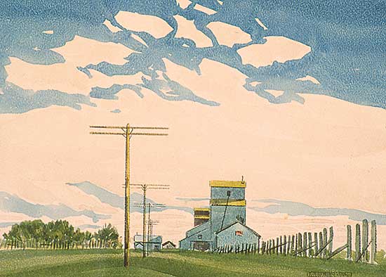 #112 ~ Hurley - Untitled - Prairie Elevator in Spring
