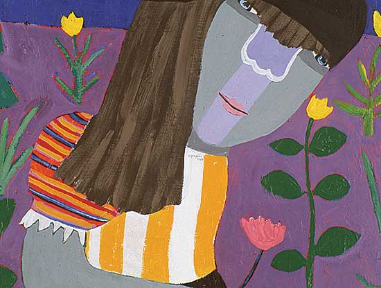 #137 ~ Kupczynski - Untitled - Lady with Tulips