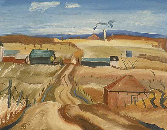 #222 ~ Masson - Untitled - Rural View