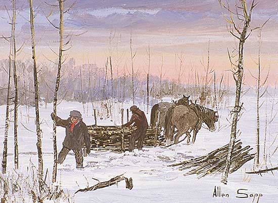 #280 ~ Sapp - Untitled - Loading Firewood