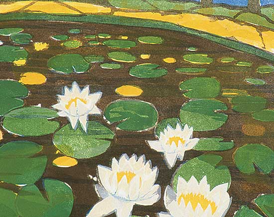#292 ~ Snow - Lily Pond  #10/50