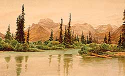#217 ~ Martin - Untitled - Rocky Mountain River Scene