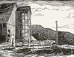 #492 ~ Shelton - Barn on Nicomen Island, B.C.  #25/50