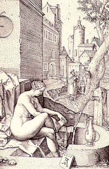 #1 ~ Aldegrever - Susanna Surprised by the Elders