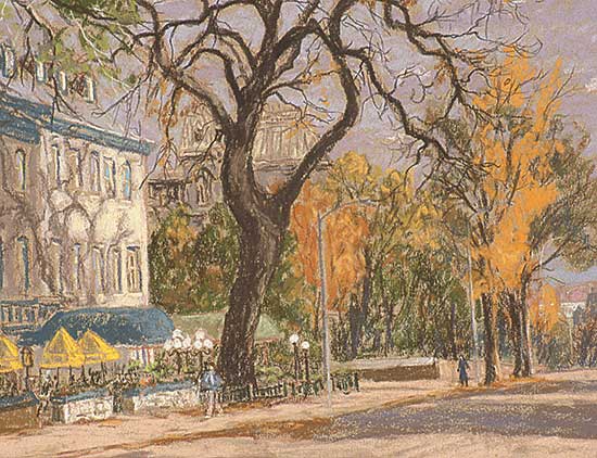 #50 ~ Champagne - Autumn sur Grande Allee, Quebec City