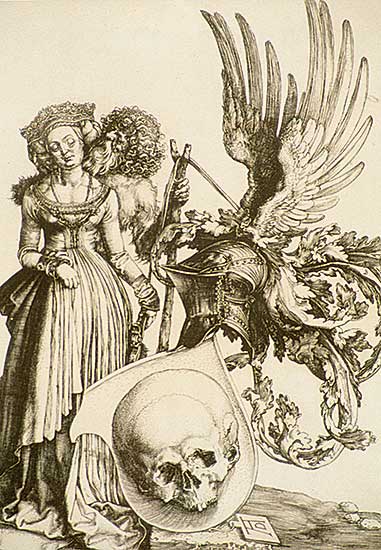 #63 ~ Durer - Coat of Arms of Vanitas