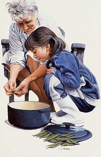 #78 ~ Gibbs - Preliminary Study for Shelling Peas