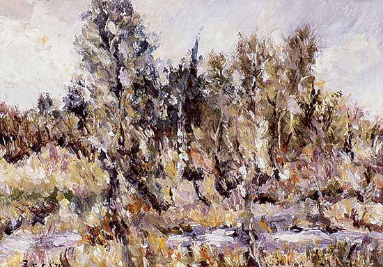 #410 ~ Bres - Untitled - Landscape with Stream