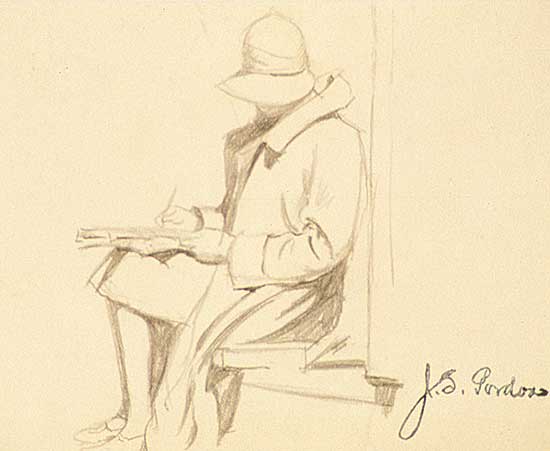 #431 ~ Gordon - Untitled - Lady Sketching