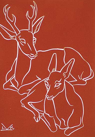 #450 ~ Kerr - Mule Deer  #A.P.