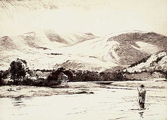 #490 ~ Wilkinson - Untitled - Salmon Fishing