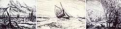 #460 ~ MacDonald - Untitled - Sailing Ship