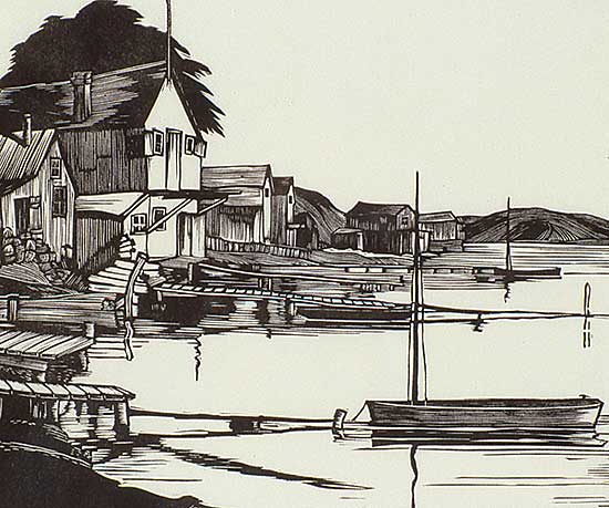 #102 ~ Hutchinson - Fishing Village  #25/50