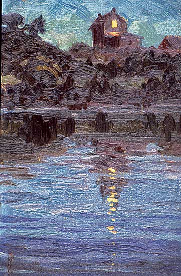 #114 ~ Kerr - Untitled - Dusk on the Lake