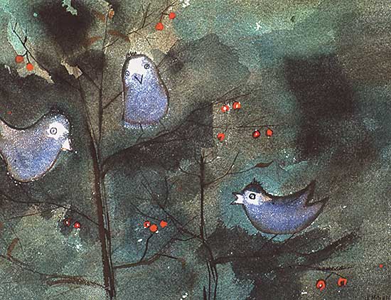 #220 ~ Mitchell - Three Birds in Spring