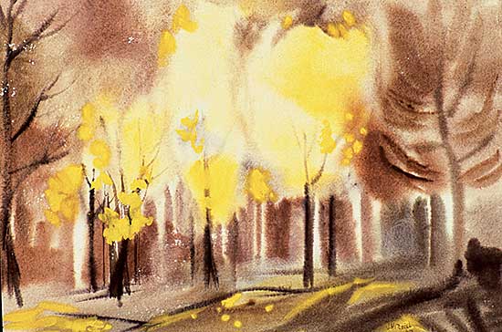 #221 ~ Mitchell - Untitled - Fall Landscape