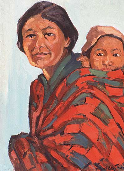 #305 ~ Thornton - Cree Mother and Child