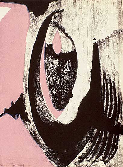 #423 ~ Dumouchel - Untitled - Pink Abstract  #4/25