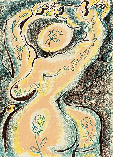 #495 ~ Masson - Untitled - Abstract  #69/100